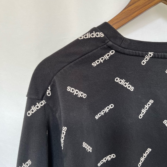 Adidas Y2K Graphic Black Crewneck Size 2X - Picture 11 of 14